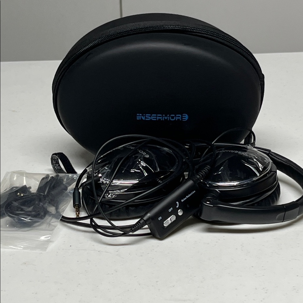 Wireless Noise Canceling Over Ear Headphones Foldable Travel Set